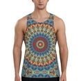 thumbnail image 1 of Haiem Round Mandala Men Workout Tank Top Gym Bodybuilding Sleeveless Muscle T Shirts Athletic Tank Breathable Workout Shirt-XX-Large, 1 of 8