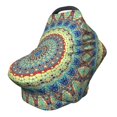 thumbnail image 1 of Haiem Round Mandala1 Baby Nursing Cover & Nursing Poncho - Multi Use Cover for Baby Car Seat Canopy, Stroller Cover, 360°Full Privacy Breastfeeding Coverage, 1 of 1