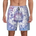 thumbnail image 1 of Haiem Round Snow Merry Christmas Men'S Quick-Dry Swim Trunks: Comfortable Beach Shorts With Mesh Lining And Pockets - Ideal For Swimming And Sunbathing Small, 1 of 9