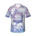 thumbnail image 1 of Haiem Round Snow Merry Christmas Printed Hawaiian Shirt for Men - Men’s Casual Beach Summer Shirts - Stretch Fabric with Modern Fit-XX-Large, 1 of 9