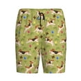 thumbnail image 1 of Haiem Running Beagle Men's Pajama Short with Soft Woven Cotton Elastic Waistband Sleep Short-4X-Large, 1 of 9