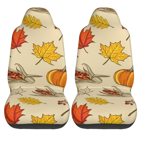 Haiem Rustic Harvest Time Printed Car Seat Covers Set of 2, Universal Fit Car Seat Covers,Protective Seat Covers,Comfortable Car Seat Covers, Easy Installation Seat Covers