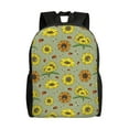 thumbnail image 1 of Haiem Sage Green With Sunflowers Backpack - Stylish and Durable 15-inch Laptop Backpack with Waterproof Oxford Fabric, 1 of 8