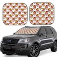 thumbnail image 1 of Haiem Santa Claus bells Car Windshield Sun Shade (2 Pieces) Foldable Windshield Sun Shade Car Accessories for Truck SUV Pickup-Small, 1 of 7