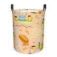 thumbnail image 1 of Haiem Scandinavian Style Hygge Leather Dirty Clothes Laundry Basket,Sturdy & Waterproof,Collapsible Round Design For Efficient Space Management,Multi-Purpose Storage Basket, 1 of 8