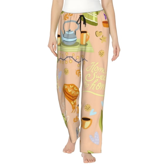 Haiem Scandinavian Style Hygge Women's Pajama Pants Ultra Lightweight Pjs Bottoms Sleepwear Bottom Pants With Pocket Drawstring-X-Large