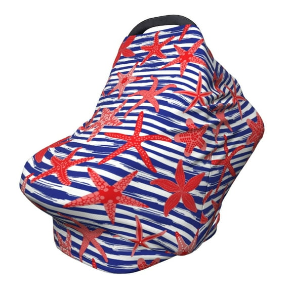 Haiem Sea Stars Baby Nursing Cover & Nursing Poncho - Multi Use Cover for Baby Car Seat Canopy, Stroller Cover, 360°Full Privacy Breastfeeding Coverage