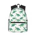 thumbnail image 1 of Haiem Sea Turtle Lightweight Backpack for School, Classic Basic Water Resistant Casual Daypack for Travel with Bottle Side Pockets, 1 of 8