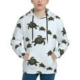 thumbnail image 1 of Haiem Sea Turtle Pattern Boys Hoodie, Youth Pullover Hooded Sweatshirt, Kangaroo Pocket Hoodie for Kids Girls -X-Large, 1 of 6