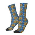 thumbnail image 1 of Haiem Sea Turtle Pattern Crew Socks – Soft & Durable Moisture-wicking Socks, Stay-Up Fit for Business, Work, and Casual Wear Size 5-11, 1 of 6