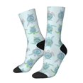 thumbnail image 1 of Haiem Sea Turtle Pattern Crew Socks – Soft & Durable Moisture-wicking Socks, Stay-Up Fit for Business, Work, and Casual Wear Size 5-11, 1 of 6