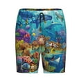 thumbnail image 1 of Haiem Sea World Men's Pajama Short with Soft Woven Cotton Elastic Waistband Sleep Short-Medium, 1 of 9