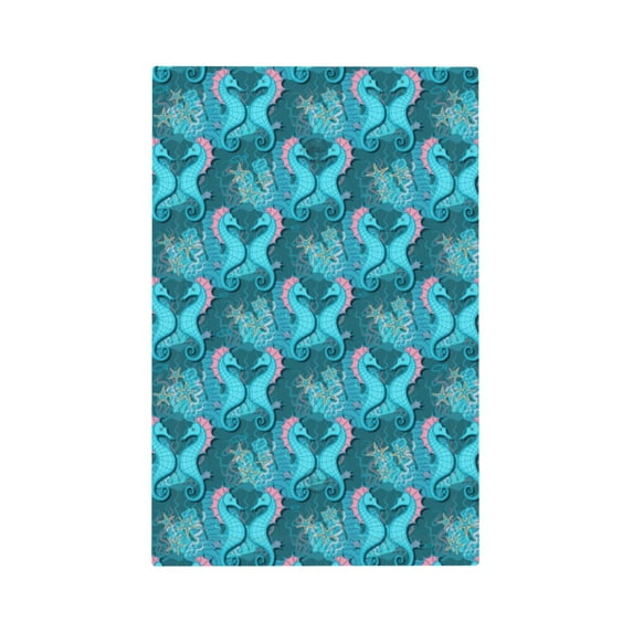 Haiem Seahorse Pattern Decorative Wall Plates, 1-Gang 5.0" x3.0", Unbreakable Thermoplastic Faceplate Cover for Decorator Receptacle Outlet & Switch-Style V