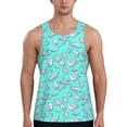 thumbnail image 1 of Haiem Seashell And Starfish Men Workout Tank Top Gym Bodybuilding Sleeveless Muscle T Shirts Athletic Tank Breathable Workout Shirt-4X-Large, 1 of 9