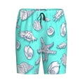thumbnail image 1 of Haiem Seashell And Starfish Men's Pajama Short with Soft Woven Cotton Elastic Waistband Sleep Short-Medium, 1 of 9