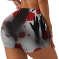 thumbnail image 1 of Haiem Shadows Behind No Front Seam Biker Shorts for Women Yoga Workout Gym Bike Shorts with Tummy Control Moisture-Wicking-Medium, 1 of 9