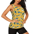 thumbnail image 1 of Haiem Shark Print Workout Tank Tops for Women, Athletic Sports Slim-Fit Tank Tops, Compression Sleeveless Dry Fit Shirts,Athletic Shirt-Small, 1 of 9