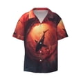 thumbnail image 1 of Haiem Shark Underwater Vortex Men's Casual Shirts Short Sleeve Button Down Shirts Fashion Textured Summer Beach Shirt-Medium, 1 of 7