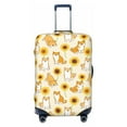thumbnail image 1 of Haiem Shiba Inu Dog And Sunflower Luggage Cover,Durable, Washable Suitcase Protector With Anti-Scratch Technology - Keep Your Luggage Looking New X-Large, 1 of 9