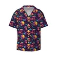thumbnail image 1 of Haiem Skull mushroom Men's Casual Shirts Short Sleeve Button Down Shirts Fashion Textured Summer Beach Shirt-XX-Large, 1 of 7