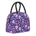 thumbnail image 1 of Haiem Skull mushroom rainbow Printed Lunch Bag Women, Lunch Box Lunch Bag for Women, Small Leakproof Cute Lunch Tote Large Capacity Reusable Insulated Cooler Lunch Container, 1 of 6