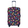 thumbnail image 1 of Haiem Skull rainbow color mushroom Luggage Cover Printed Suitcase Covers for Luggage Elastic Washable Suitcase Protector Fits 18-32 Inch Luggage-Medium, 1 of 9