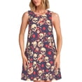 thumbnail image 1 of Haiem Skull rock music record for Women’s Summer Dresses – Casual Sleeveless Tank Loose Sundress, Lightweight Beach Dress, 1 of 7