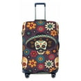 thumbnail image 1 of Haiem Skulls And Flowers Luggage Cover,Durable, Washable Suitcase Protector With Anti-Scratch Technology - Keep Your Luggage Looking New Large, 1 of 9