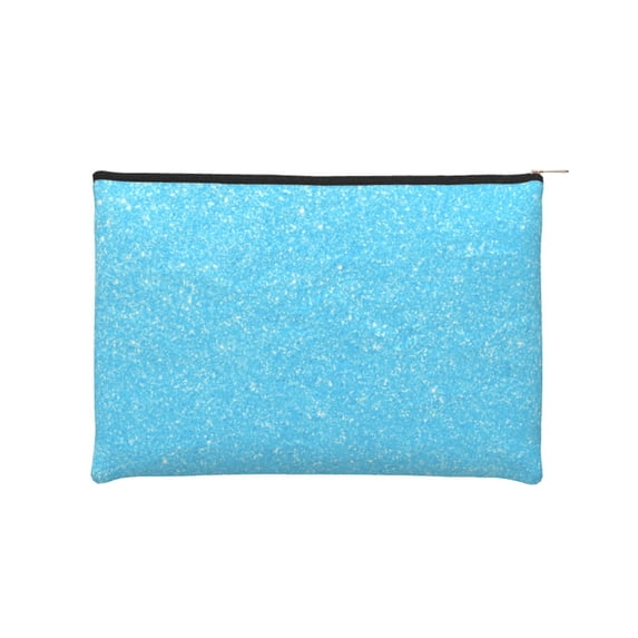 Haiem Sky Blue Glitter Music Lover Merch Makeup Bag, Cosmetic Bag,Singer Fans Cosmetic Bag, Portable Stationary Storage Organizer, Travel Makeup Bag