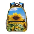 thumbnail image 1 of Haiem Sky Golden Sunflower Field B Printed School Backpack,Casual Travel Lightweight Backpack,Durable Comfortable Multifunctional Backpack,Laptop Backpack, 1 of 1