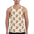 thumbnail image 1 of Haiem Sloth Yoga Men Workout Tank Top Gym Bodybuilding Sleeveless Muscle T Shirts Athletic Tank Breathable Workout Shirt-X-Large, 1 of 9