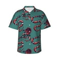 thumbnail image 1 of Haiem Snake And Rose Printed Hawaiian Shirt for Men - Men’s Casual Beach Summer Shirts - Stretch Fabric with Modern Fit-XX-Large, 1 of 9