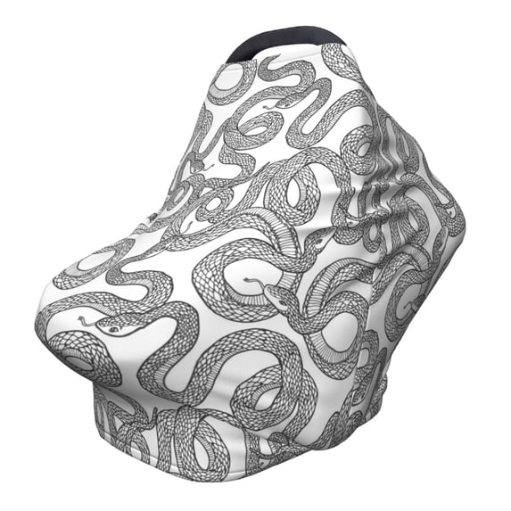 Haiem Snake Baby Nursing Cover & Nursing Poncho - Multi Use Cover for Baby Car Seat Canopy, Stroller Cover, 360°Full Privacy Breastfeeding Coverage