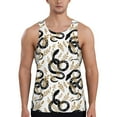 thumbnail image 1 of Haiem Snake Men Workout Tank Top Gym Bodybuilding Sleeveless Muscle T Shirts Athletic Tank Breathable Workout Shirt-Large, 1 of 9