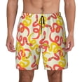thumbnail image 1 of Haiem Snake Mens Swim Trunks with Compression Liner 2 in 1 Swimming Shorts Stretch Swimwear Quick Dry,Board Shorts-Large, 1 of 9