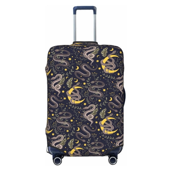 Haiem Snake Sleep Luggage Cover Printed Suitcase Covers for Luggage Elastic Washable Suitcase Protector Fits 18-32 Inch Luggage-Small