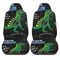 thumbnail image 1 of Haiem Space Dino Cartoon Black Printed Car Seat Covers Set of 2, Universal Fit Car Seat Covers,Protective Seat Covers,Comfortable Car Seat Covers, Easy Installation Seat Covers, Vehicle Seat Covers, 1 of 1