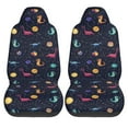 thumbnail image 1 of Haiem Space Dinosaur Printed Car Seat Covers Set of 2, Universal Fit Car Seat Covers,Protective Seat Covers,Comfortable Car Seat Covers, Easy Installation Seat Covers, Vehicle Seat Covers, 1 of 9