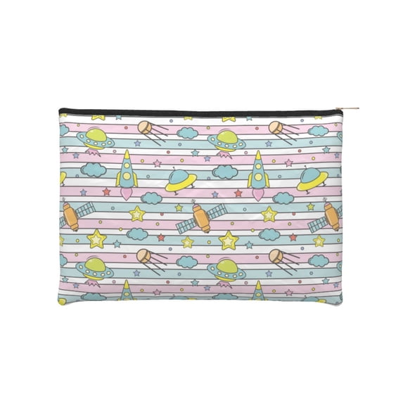 Haiem Space Doodle Music Lover Merch Makeup Bag, Cosmetic Bag,Singer Fans Cosmetic Bag, Portable Stationary Storage Organizer, Travel Makeup Bag