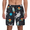 thumbnail image 1 of Haiem Space Men'S Quick-Dry Swim Trunks: Comfortable Beach Shorts With Mesh Lining And Pockets - Ideal For Swimming And Sunbathing Small, 1 of 9