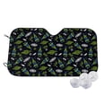 thumbnail image 1 of Haiem Space Rockets Car Windshield Sun Shade - Blocks UV Rays Sun Visor Protector, Sunshade to Keep Your Vehicle Cool, Universal Fit SUV Van Sedan-Small, 1 of 7