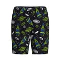 thumbnail image 1 of Haiem Space Rockets Men's Pajama Short with Soft Woven Cotton Elastic Waistband Sleep Short-3X-Large, 1 of 9
