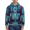 thumbnail image 1 of Haiem Space Skeleton Meditation Patterned Men's Hoodie with Kangaroo Pocket - Ideal Pullover Sweatshirt for Daily Wear, Travel, and Home-4X-Large, 1 of 7