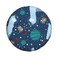 thumbnail image 1 of Haiem Spare Tire Cover , Wheel Cover with Alpaca Astronaut in Space printed, Camper Spare Tire Cover Fit for Jeep Wrangler Rv SUV Truck Travel Trailer-15 inch, 1 of 9