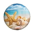thumbnail image 1 of Haiem Spare Tire Cover , Wheel Cover with Beach Starfish Shell printed, Camper Spare Tire Cover Fit for Jeep Wrangler Rv SUV Truck Travel Trailer-15 inch, 1 of 9