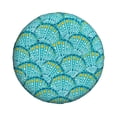 thumbnail image 1 of Haiem Spare Tire Cover , Wheel Cover with Beautiful Seashells printed, Camper Spare Tire Cover Fit for Jeep Wrangler Rv SUV Truck Travel Trailer-15 inch, 1 of 9