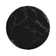 thumbnail image 1 of Haiem Spare Tire Cover , Wheel Cover with Black Marble Texture Abstract printed, Camper Spare Tire Cover Fit for Jeep Wrangler Rv SUV Truck Travel Trailer-16 inch, 1 of 9
