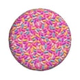 thumbnail image 1 of Haiem Spare Tire Cover , Wheel Cover with Colorful Donuts 1 printed, Camper Spare Tire Cover Fit for Jeep Wrangler Rv SUV Truck Travel Trailer-15 inch, 1 of 8