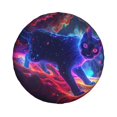 thumbnail image 1 of Haiem Spare Tire Cover , Wheel Cover with Cosmic Cat Psychedelic Journey printed, Camper Spare Tire Cover Fit for Jeep Wrangler Rv SUV Truck Travel Trailer-15 inch, 1 of 8