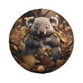 thumbnail image 1 of Haiem Spare Tire Cover , Wheel Cover with Cute Fallen Leaf Koala printed, Camper Spare Tire Cover Fit for Jeep Wrangler Rv SUV Truck Travel Trailer-16 inch, 1 of 8